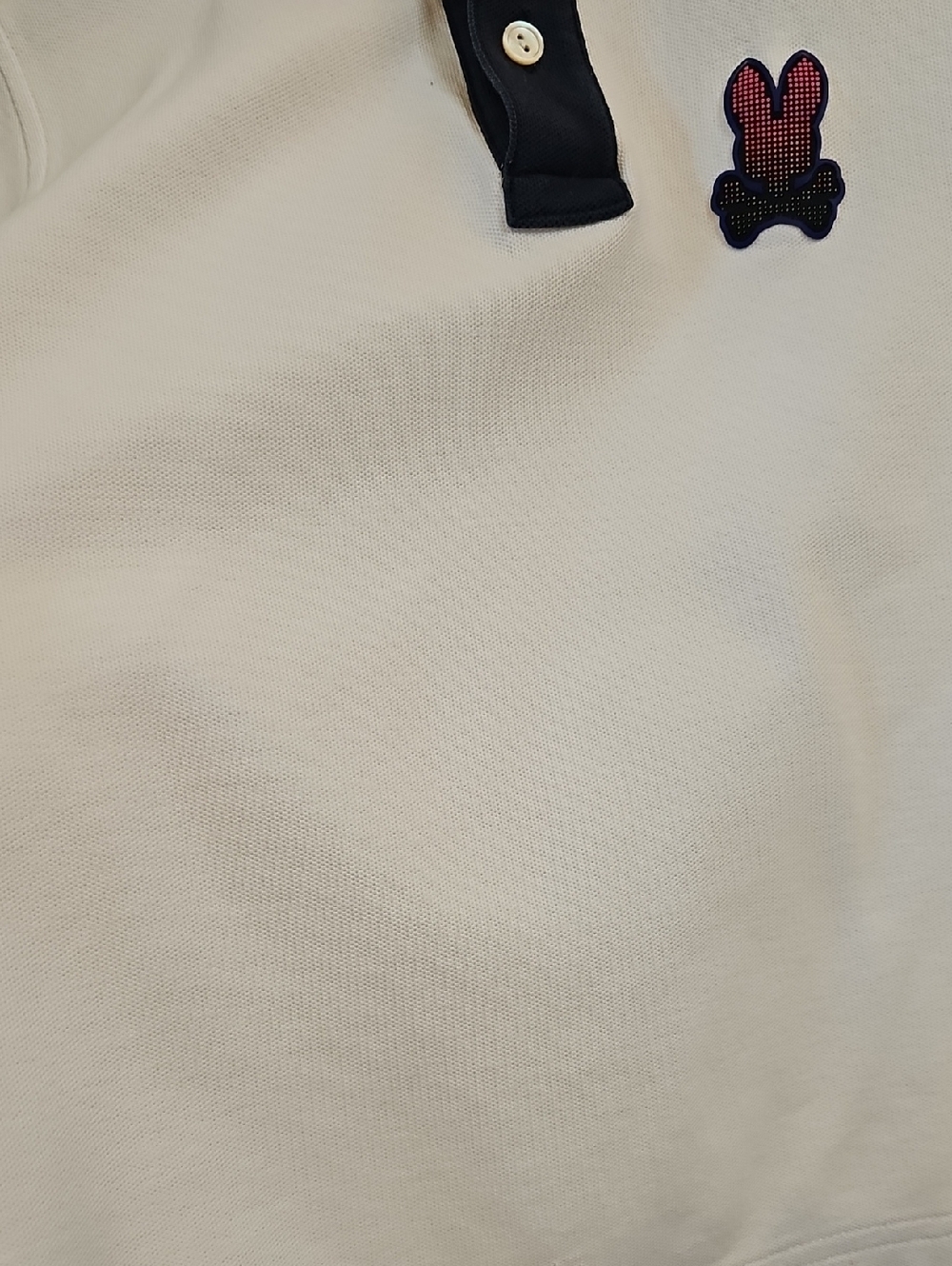 Psycho Bunny White Boys' Polo Shirt with Black And Pink Trim - Picture 5 of 12